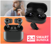 Bluetooth Earphone Headsets Wireless Earbuds 5.0 + TWS Airpod Pro 3 Bluetooth Earphones Wireless Headset - Black
