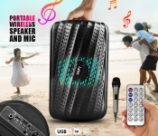Wireless XY-601 Connection Bluetooth With Karaoke Mic LED Light Speaker