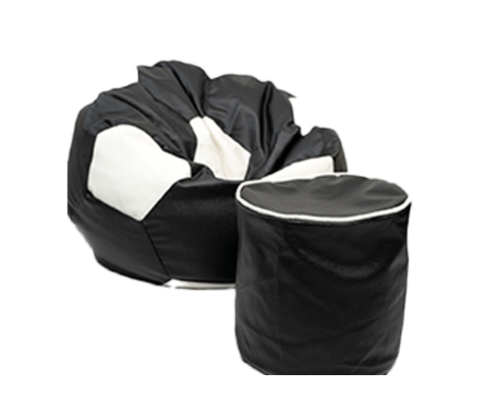 Watiaa Football Bean Bag with Round Puffy Image