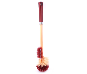 Royalford RF6998 Toilet Brush Maroon Gold Image