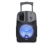 Impex TS 8001A Multimedia Portable Rechargeable Trolley Speaker Sound System - Black