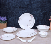 Royalford RF8982 33 Pieces Opal Ware Dinner Set Image