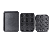 Royalford RF9899 3 Piece Baking Set - Black