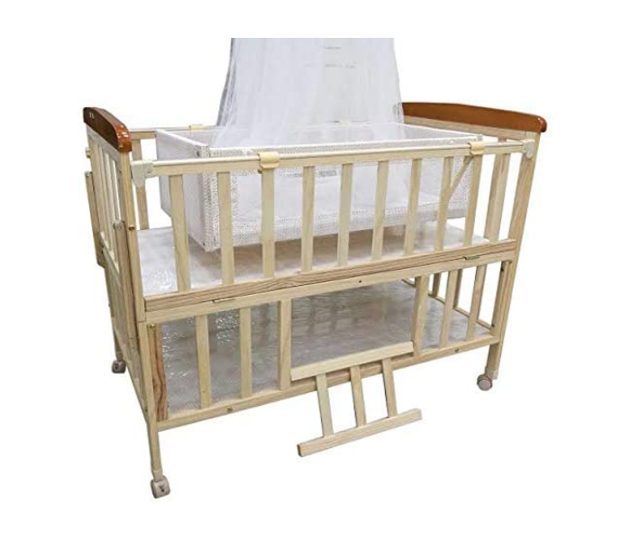 Lelefante Baby Bed with Wheels Beige Sub Image