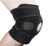 Breathable Adjustable Open Patella Knee Brace for Sports and Cycling- Black  - Similar Product Imag - ID 78877