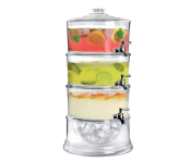 Acrylic Three Layer Beverage Dispenser - Clear