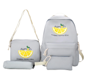 4 Pieces Alize Casual Backpack for Women - Grey