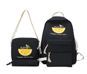 4 Pieces Alize Casual Backpack for Women - Black