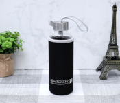 Royalford RF9694 500ML Glass Water Bottle with Neoprene Bag