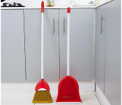 Royalford RF7139 Dustpan Brush Small Red Image