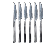 Delcasa DC1947 6 Pieces Stainless Steel Table Knife - Silver