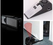 Door Stop Alarm Wireless Home Wedge Shaped Stopper Image
