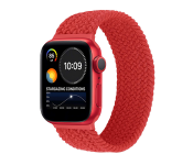 Promate FUSION-44S 42mm or 44mm Solo Loop Nylon Braided Strap for Apple Watch - Red  - Similar Product Imag - ID 81813