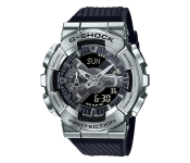 Casio GM-110-1AVDR G-Shock metal Covered Analogue Digial Watch for Men - Black and Silver-img67012205