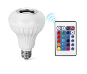 12w LED Bluetooth Speaker Bulb With Remote Control - White  - Similar Product Imag - ID 81543