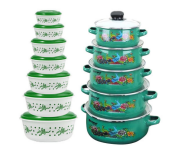 7 Pcs Food Storage Container Set With Lids + 10pcs Olympia Casserole Set Olympia OE-002