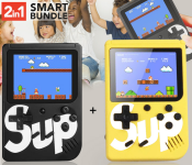 Sup 400 In 1 Game Box Wireless Retro Gaming Console Also Supports External Gamepad With Tv - Black (Bulk) + Sup 400 In 1 Game Box Wireless Retro Gaming Console Also Supports External Gamepad With Tv -Yellow