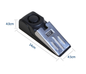 Door Stop Alarm Wireless Home Wedge Shaped Stopper Alert Security System – Black and Silver   - Similar Product Imag - ID 81518