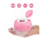 Silicon Bath Brush with Shampoo Dispenser- Pink  - Similar Product Imag - ID 81235