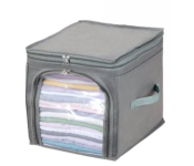 Household Medium Wardrobe Organizer Storage Box Grey Image