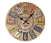 FN-Europe Style Retro Ancient Real Wood Clock - Brown  - Similar Product Imag - ID 83667