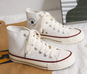 Classical High Top EU 36 Canvas Sneakers - White  - Similar Product Imag - ID 86496