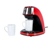 Geepas GCM41508 2 Cups Coffee Maker with Nylon Filter - Red