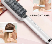 Professional Hair Straightener Tourmaline Ceramic Hair Curler Brush Hair Comb Straighteners Curling Hair Iron Hair Styler Tool  - Similar Product Imag - ID 85510