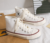 Classical High Top EU 37 Canvas Sneakers - White  - Similar Product Imag - ID 86497