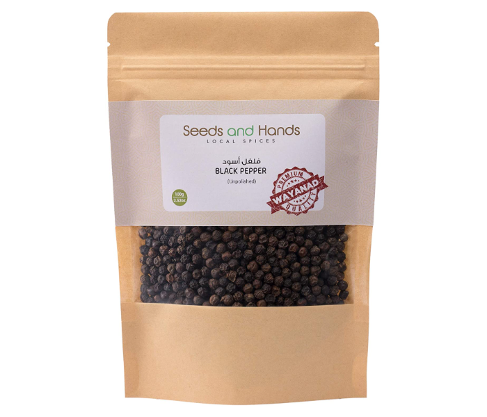 Seeds and Hands 100g Tellicherry Special Extra Bold Black Pepper Kali Mirch Whole  - Similar Product Imag - ID 85840