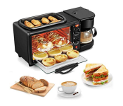 Multifunctional 3in1 Breakfast Machine Black Image