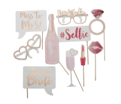 10 Piece Team Bride To Be Photo Booth Hen Party Photo Booth Prop Wedding Decoration Bridal Shower Bachelorette Party Supplies  - Similar Product Imag - ID 83690