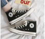Classical High Top EU 36 Canvas Sneakers - Black  - Similar Product Imag - ID 86490