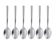 Royalford RF10068 6 Piece Stainless Steel Table Spoon - Silver
