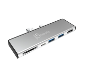 J5 Create JCD324 Ultra Drive Mini Dock for Surface Pro - Silver