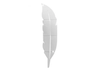 Beautiful Feather Shape 3D Mirror Wall Sticker - White  - Similar Product Imag - ID 83693