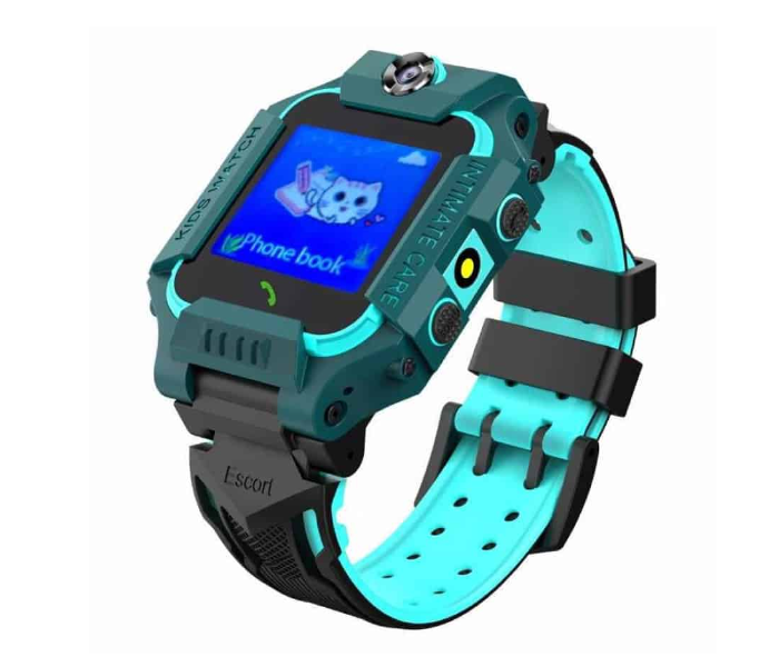 Kids Positioning GPS Smart Watch With Micro Sim Card and HD Touch Screen - Green and Blue  - Similar Product Imag - ID 85779