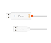 J5 Create JUC500 USB 3.0 Wormhole Switch Transfer Cable - White