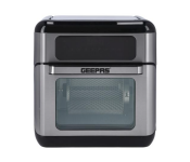 Geepas GAF37518 10 Liter 9 In 1 Air Fryer Oven - Black and Silver