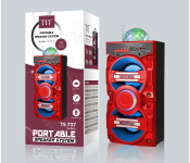 TIT TS737 Bluetooth Speaker with Magic Lamp - Red