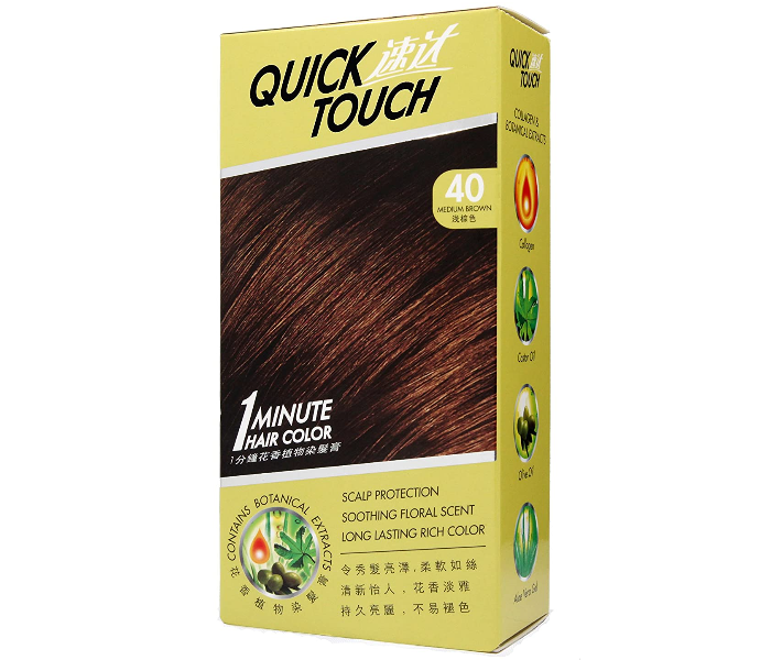 Quick Touch 80gm Medium Brown 1 Minute Hair Dye  - Similar Product Imag - ID 85842