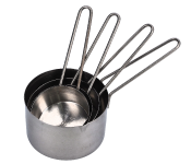 Royalford RF10028 4 Piece Stainless Steel Measuring Cup Set