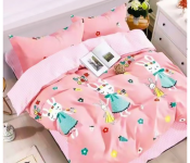 JA15848 Cotton Double Size Bedsheet with Quilt Cover Image