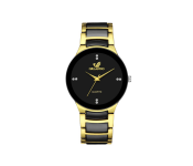 Orlando Black Dial Small Fashion Watches - Black and Gold 