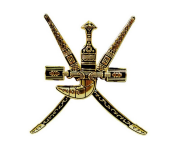 Oman logo FAJ 04 Car Grill Badge for Cars - Gold