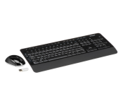 Microsoft PP3-00001 Wireless Desktop 3050 Keyboard and Mouse - Black