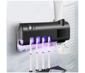 FN-Generic Multifunctional Toothbrush Sterilizer UV Sterilization Wall-mounted Toothbrush Holder  and Automatic Toothpaste Squeezer  - Similar Product Imag - ID 87916