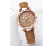 Starry Sky Luxury Wrist Strap Watch For Women - Brown