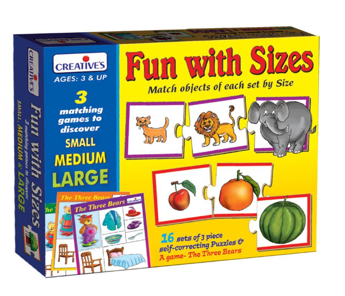 JMsouq Creative Educational CE00616 Fun with Sizes Educational Game for Kids  - Similar Product Imag - ID 92462