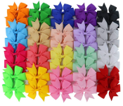 Multicolor 30 Piece Ribbon Boutique Hair Bow Clip for Girl  - Similar Product Imag - ID 92703